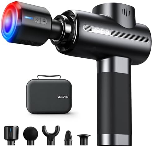 RENPHO Active Thermacool Massage Gun Deep Tissue with Heat and Cold Head