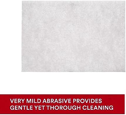 Scotch-Brite Light Cleansing Hand Pad 7445, 6 in x 9 in, Mild Abrasive Hand Sanding Pad, For Metal, Vinyl, Porcelain and Other Delicate Surfaces, Pack of 20