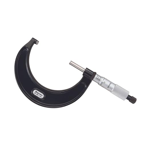Starrett Outside Micrometer with SLC, Rachet Thimble, Carbide Anvil-SLC - 2-3" Range, .0001" Graduations - T436.1XRL-3 W/SLC