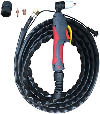 Plasma Cutter torch, PT-31 Air Plasma Cutting Gun with M161.5 Brass Screw 2 pins Connectors, Duty Cycle 60%, work with ESAB/L-TEC PT-31 JG-40 WSD-LG40 CUT50 and most Plasma Cutting machine
