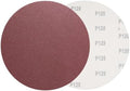 HARFINGTON 8 Pcs 10 Inch Sanding Discs, 120 Grit Hook and Loop Sandpaper, No-Hole Aluminum Oxide Round Sanding Paper for Woodworking Automotive Metal Polishing, Red