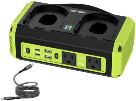 350W Power Inverter Pure Sine Wave Compatible with Ryobi 18V Battery