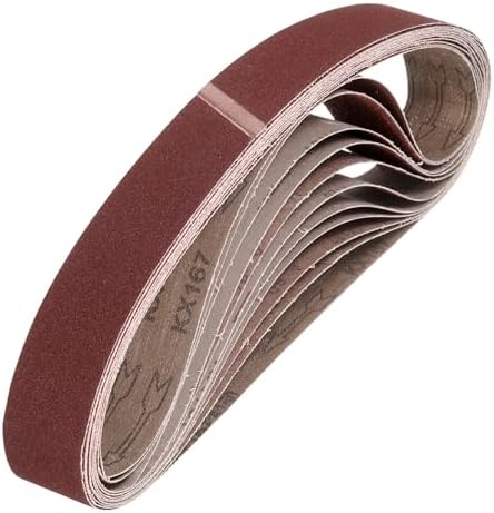 HARFINGTON 1 x 42 Inch Sanding Belts, 12 Pcs 150 Grits Aluminum Oxide