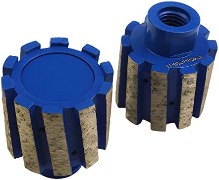 2 Inch Segmented Zero Tolerance Diamond Grinding Drum for Granite,Quartz,Marble,Concrete and Stone