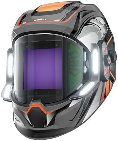 ANDELI Auto Darkening Welding Helmet with Light,with Internal Display
