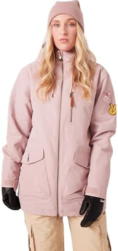 Roxy Women's Free Love Snow Jacket – 15k Waterproof Fully Taped Seams Ski & Snowboard Jacket, Pfas-free