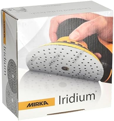 Mirka Abrasive Sheets Iridium 5 Inch Hook and Loop Sandpaper Discs