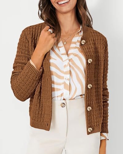 PRETTYGARDEN Women's Fall Lightweight Cardigan Sweaters