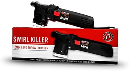 Adam's Polishes Swirl Killer 12mm Polisher - Orbital Polishing Paint Correcting Buffer Tool - Car Scratch Remover - Use Post Car Wash Clay Bar & Pre Wax or Ceramic Coating