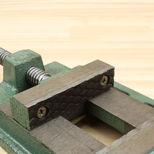 OSALADI 3-inch Cast Iron Drill Press Vise Table Vise Bench Clamp for Woodworking and Drilling Machines, Stable Workholding Device for Milling and Precision Tasks Random Color