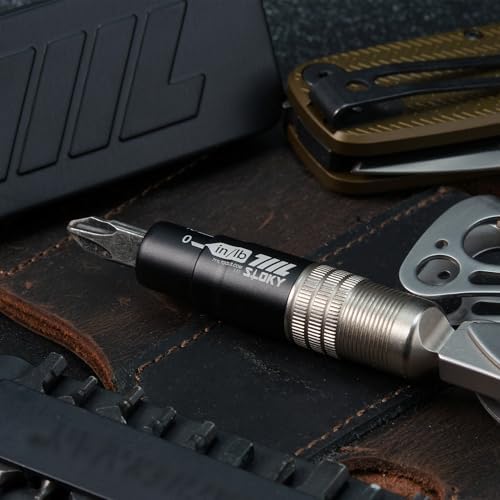 711L EDC Torque Driver for Leatherman Multitools (in/lbs) - Flat End Mini Indexed Torque Socket Wrench for Multi-tools with flat bit adapters #7DT1B
