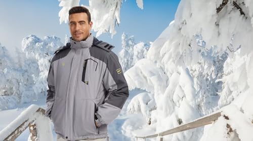 QPNGRP Mens Waterproof Ski Snowboard Jacket Winter Windproof Snow Coat