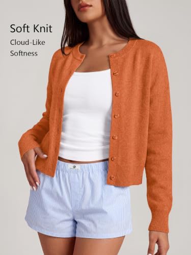 Trendy Queen Cropped Cardigan Sweaters for Women Fall Fashion Clothes 2026