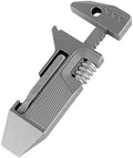 WARHERO Titanium EDC Pry Bar Multitool with Ratchet Screwdriver, Wrenches, Crowbar, Bottle and Box Openers, Compact Versatile Pocket Pry Bar for Everyday Carry