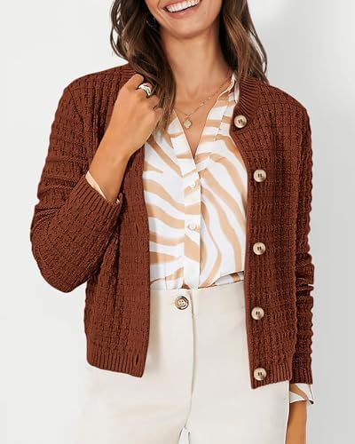 PRETTYGARDEN Women's Fall Lightweight Cardigan Sweaters