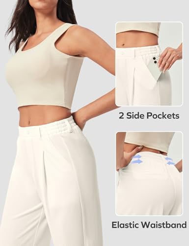 Ewedoos Wide Leg Dress Work Pants for Women Business Casual Office Outfits