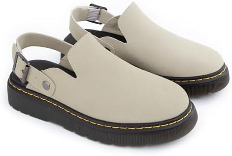 Athlefit Women's Slip On Suede Clogs with Back Strap