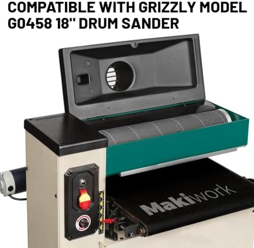 Drum Sander Feed Belt Conveyor - Compatible with Grizzly 18" G0458 Drum Sander, Silicon Carbide, 18" x 44-1/2", 100 Grit