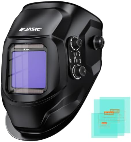 JASIC Auto Darkening Welding Helmet, Large Viewing Screen Welding Hood