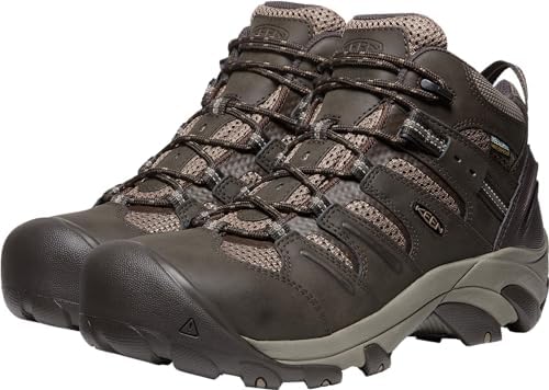 KEEN Utility Men's Lansing Mid Height Steel Toe Waterproof Work Boots