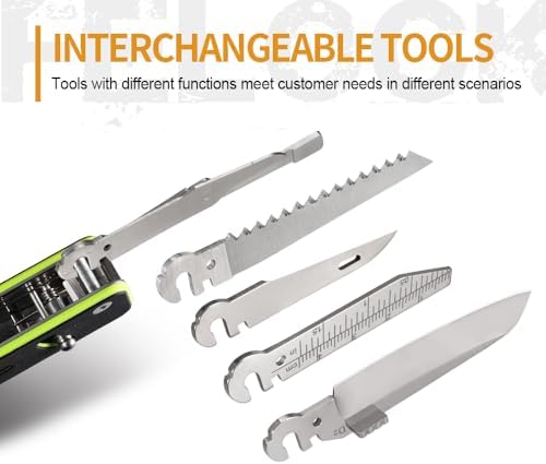 ROXON S503G Flex Companion 9 in 1 Modular EDC Tool D2 Blade Neon Edge
