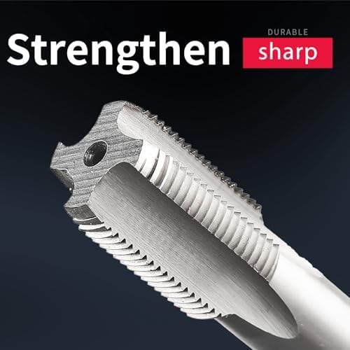 11/16-18 Left Hand Straight Flute Thread Tap Machine Tap HSS (High Speed Steel) Threading Tapping Repair Tools DRINYOUNG (11/16-18 Left)