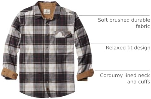 Legendary Whitetails Mens Flannel Long Sleeve Button Down 100% Cotton Shirt