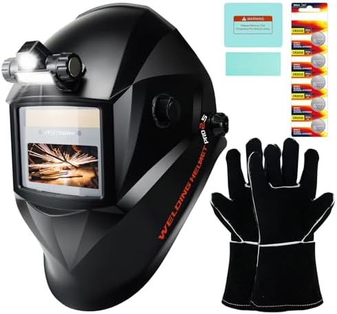 TRQWH Welding Hood Auto Darkening Welding Helmet with Light True Color