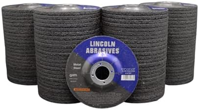 100 Pack Grinding Wheels, 4.5" x 1/4" x 7/8", Aluminum Oxide Discs for Angle Grinder