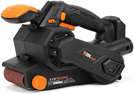 WEN 20418BT 20V Max Cordless Belt Sander, Variable Speed, Handheld and Portable (Tool Only - Battery Not Included)