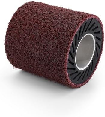 CS Unitec | 42011 | PTX Fleece - Nonwoven Sleeve. 180 Grit, 3-1/2" Diameter x 4" Width, Pack of 4 - Made in Germany