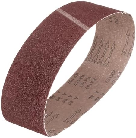 HARFINGTON 4 x 36 Inch Sanding Belts, 80 Grits Aluminum Oxide