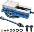 findmall 6 x 7-1/2" Accuracy Mill Vise Lengthen W/Swivel Base for Milling Shaping and Drilling Machines