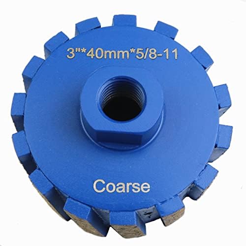 3 Inch Segmented Zero Tolerance Drum Wheel Diamond Grinding Drum Wheels with 5/8''-11 Arbor Drum Profiler for Granite