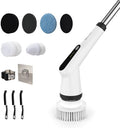Ibergrif Electric Cleaning Brush with 6 Brush Head, Electric Spin Scrubber