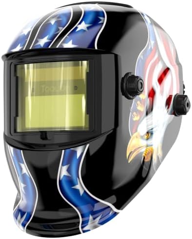 TOOLIOM Auto Darkening Welding Helmet with 1/1/1/1 True Color