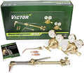 Victor Technologies 0384-0807 Journeyman 450 SR Series Cutting System, Acetylene SR460-510 Gas Regulator, 315F Torch Handle, CA2460 Cutting Attachment, Cutting tips, Welding Nozzle
