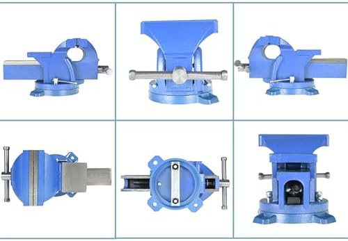 Workbench Vise Heavy Duty 6 Inch Bench Vise with Anvil 360 Degree Swivel Locking Base Bench Clamp Fit for Clamping Tools