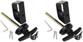 4½" T-Handle Shed Door Lock Handle with Lock Keyed Alike Garage t Handle Shed Latch Hardware Locking Handle 4.5“ T-Handle Lock with 8 Keys self-Drilling Screws and Allen Wrench 2kits