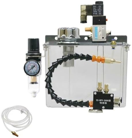 3L Oil Mist Sprayer Coolant Lubrication Spray System, Cutting Cooling Spray Pump for Cutting CNC Engraving Drill Milling Lathe Machine(110V)
