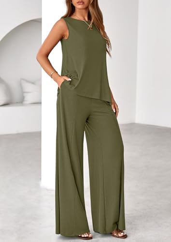 PRETTYGARDEN Women's Summer 2 Piece Matching Lounge Sets