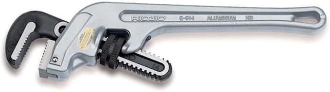 End Pipe Wrench, Aluminum, 14 in. L