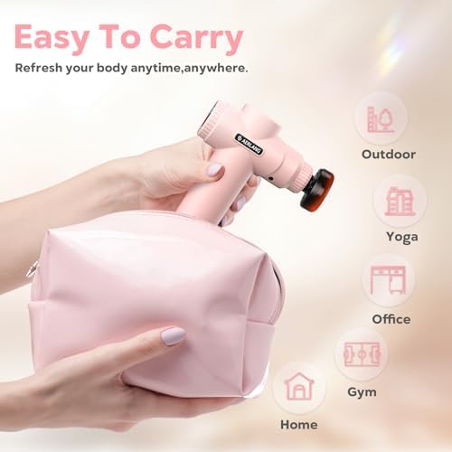 AERLANG Birthday Gifts for Women Massage Gun with Heat deep Tissue Pink