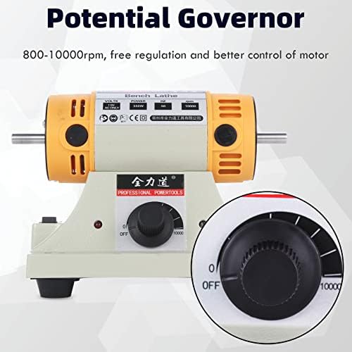 110V 350W Bench Grinder & Bench Buffer, Jewelry Polishing Machine with Flex Shaft. Adjustable Speed Jewelry Polisher & Jewelry Buffer Polisher for DIY Woodworking Jade Engraving Grinding Drilling