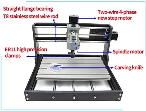 RATTMMOTOR 3 Axis Hobby CNC Router Machine GRBL Control