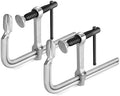 Jorgensen 6-Inch Light-Duty Drop Forged Steel Bar Clamps, 2-Pack