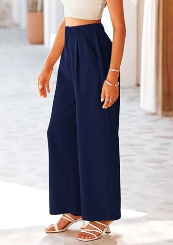 PRETTYGARDEN Women's Flowy Wide Leg Dress Pants