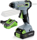 WORKPRO 20V Cordless Hot Melt Glue Gun Kit, 12 Pcs Full Size Glue Sticks