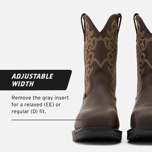BRUNT Vastbinder Welted (Comp Toe) - 10” Breathable, Water-Resistant Square Toe Work Boot - EH Rated - Slip + Oil Resistant - Goodyear Welt Construction - Adjustable