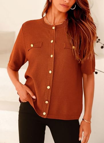 PRETTYGARDEN Women's Summer Casual Button Down Shirts